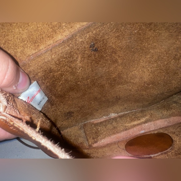 Genuine leather crossbody medium brown color - Picture 7 of 9